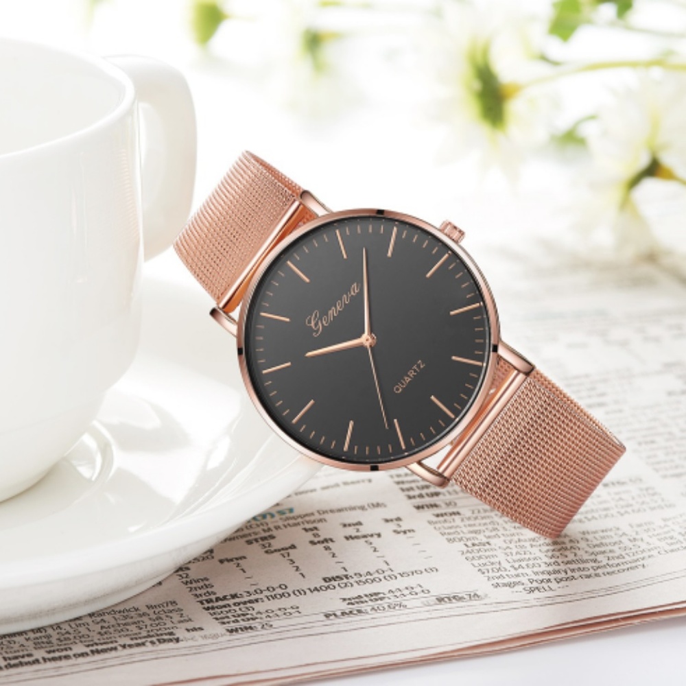 ⌚️NEW⌚️ Luxury Geneva Stainless Steel Quartz Watch - Picture 2 of 3